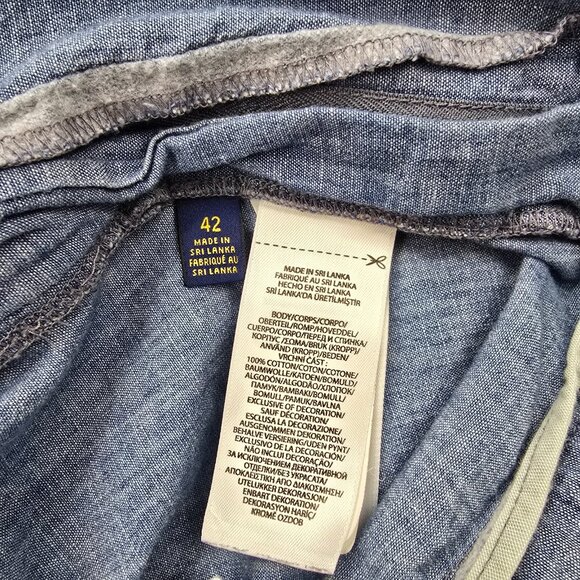 Polo Ralph Lauren Shorts Mens 42 Blue Chino Chambray Golf Classic Fit Preppy - Picture 6 of 8